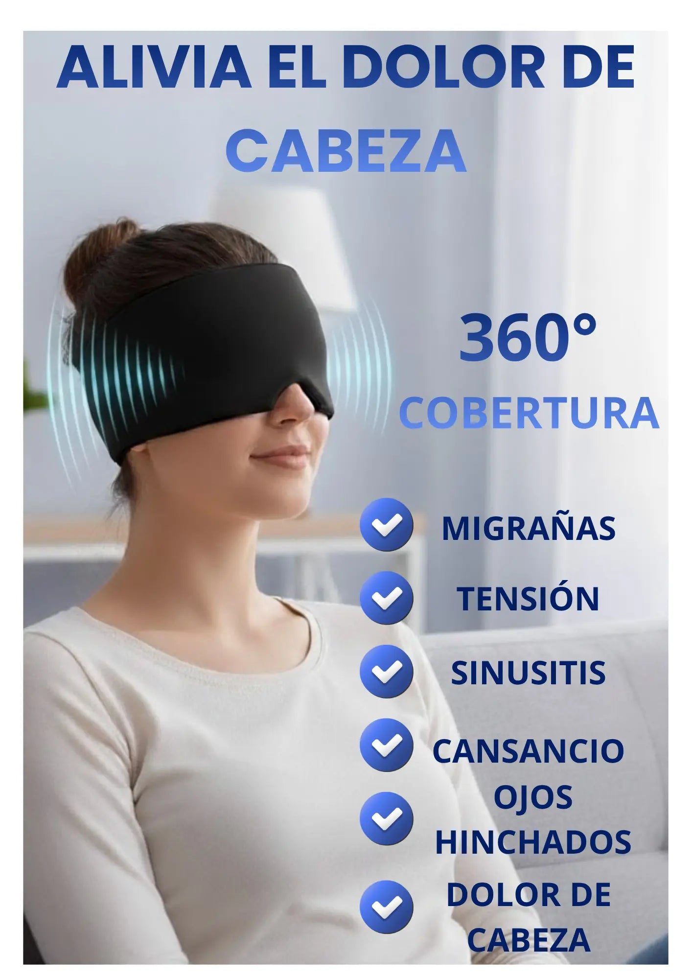 ZenHead™ | Gorro de Gel para Migraña – Alivio Instantáneo y Natural